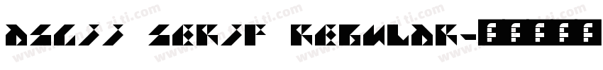 ASCii Serif Regular字体转换